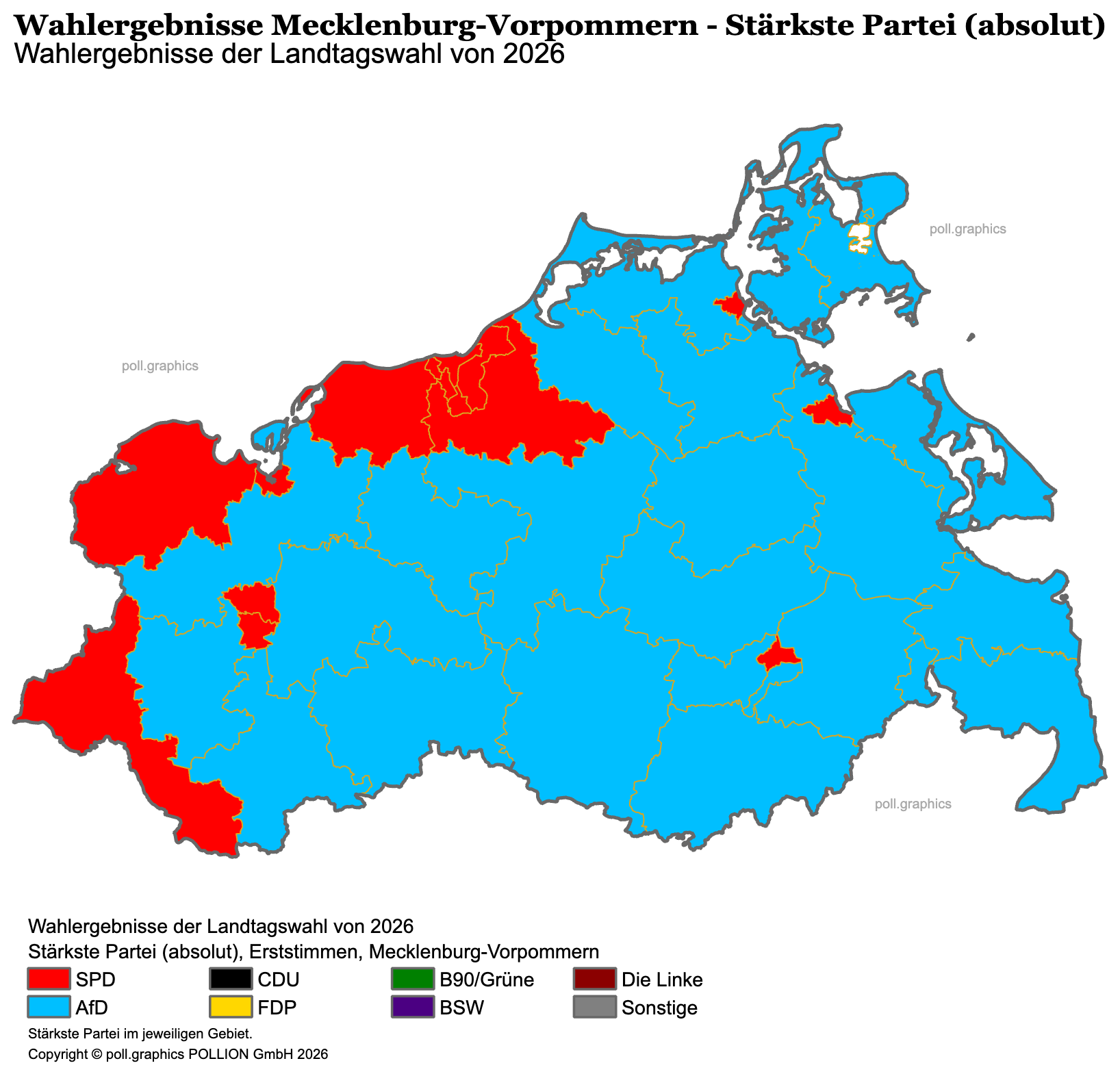 Mecklenburg-Vorpommern Erststimmen Wahlkreissieger 2026